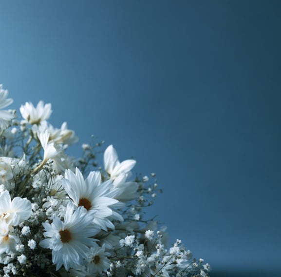 White flowers displayed for funeral homes in Little Elm, TX, honoring cherished memories.